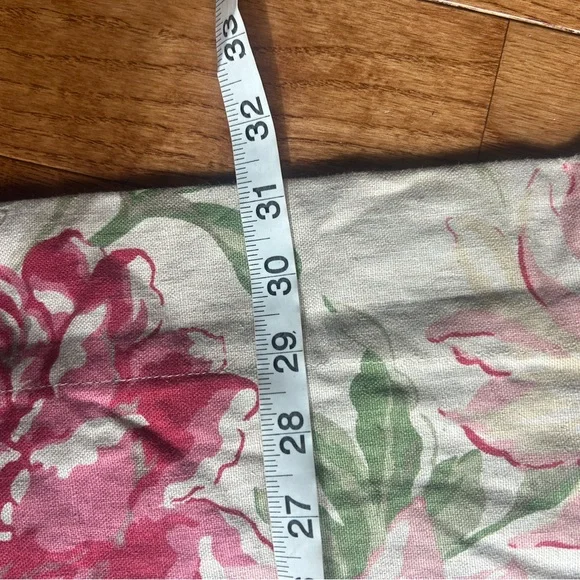 New Pottery Barn Marla Euro Shams (two shams) floral linen blend - Picture 6 of 9